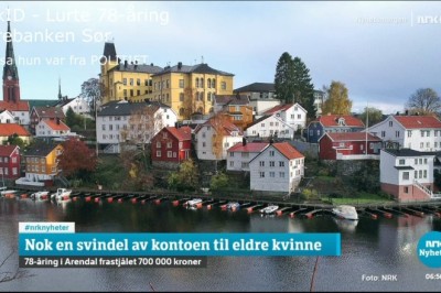 Bank id - Lurte 700.000 fra 78-åring i Sparebanken Sør - Sa hun var fra Politiet