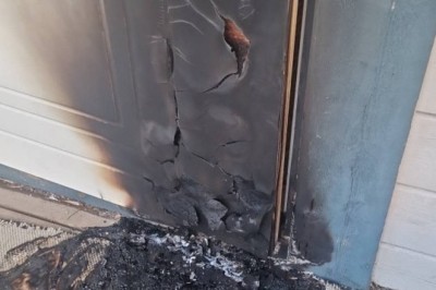 Person siktet etter ildspåsettelse på Halsa i Meløy